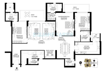  3 BHK Apartment at DLF The Crest, Sector 54 – for Rent