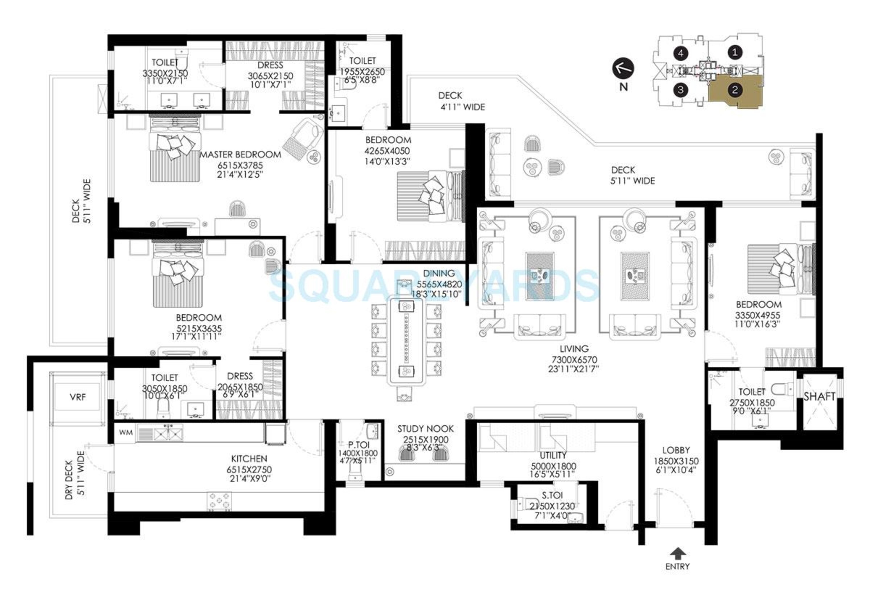 dlf the crest apartment 4bhk 3907sqft 1