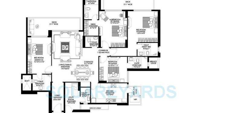 dlf the crest phase ii apartment 4 bhk 3081sqft 20202728162711