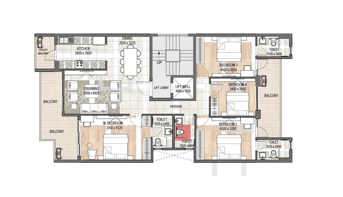 Other, dlf-the-grove 4 Bedroom 2286 Sq.Ft. Apartment In Sector 54 Gurgaon 8393447