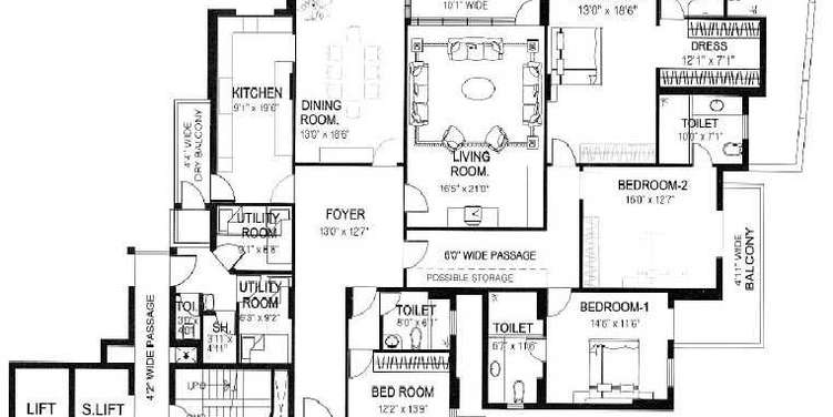 dlf the pinnacle apartment 4 bhk 3950sqft 20205514155535