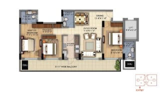 3 BHK Apartment For Rent in DLF The Skycourt Sector 86 Gurgaon  7765350