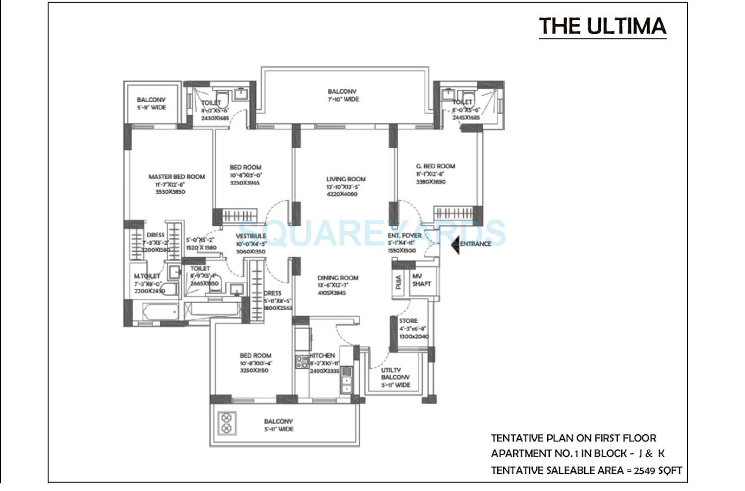 dlf the ultima apartment 4bhk 2549sqft 1