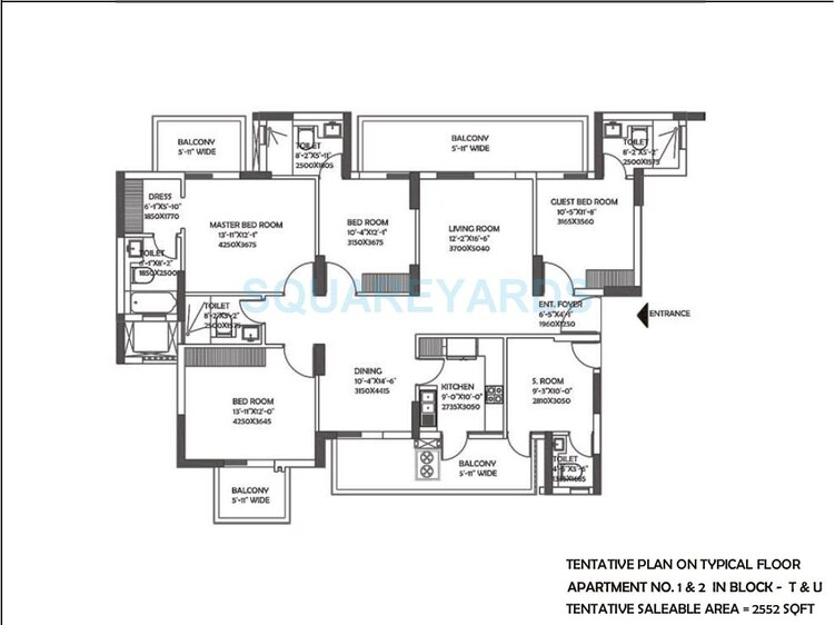 dlf the ultima apartment 4bhk 2552sqft 1