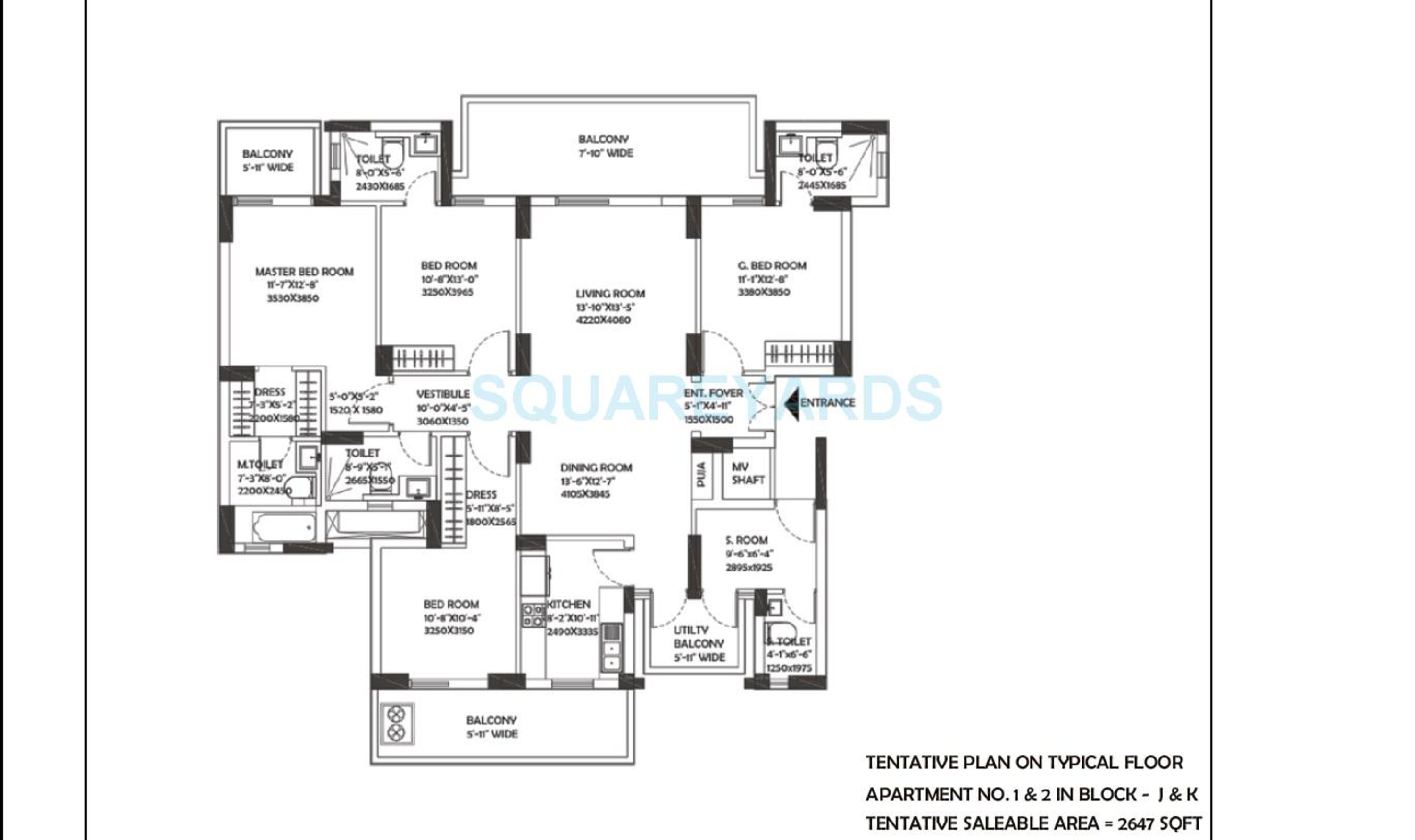 dlf the ultima apartment 4bhk 2647sqft 1