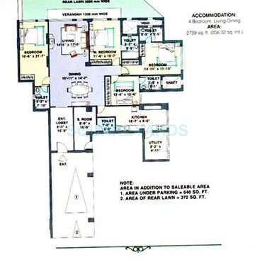  4 BHK Apartment at DLF Trinity Towers, Dlf Phase V – for Sale
