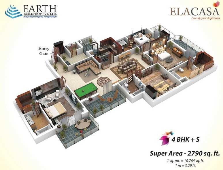 4 BHK 2790 Sq. Ft. Apartment