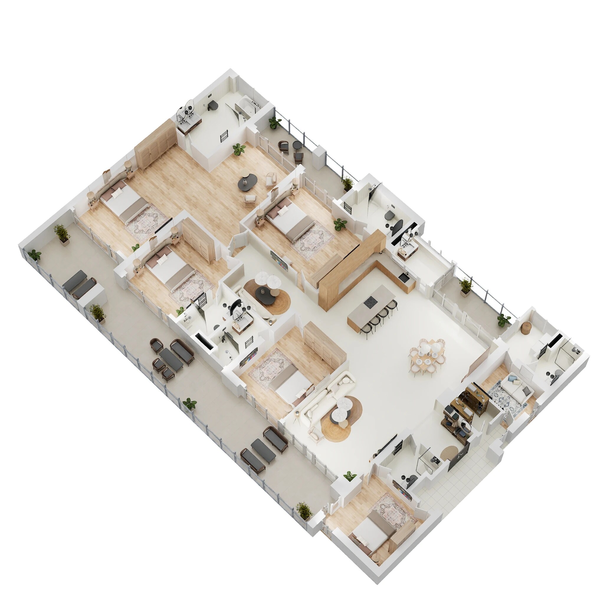 Floor plan of 5 BHK Apartment - 5434 sq. ft. in Elan The Emperor, Gurgaon