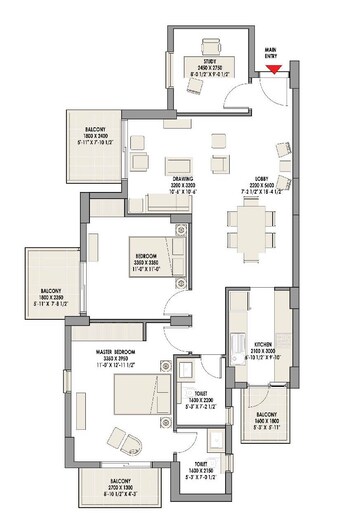  2 BHK Apartment at Eldeco Acclaim, Sohna Sector 2 – for Sale