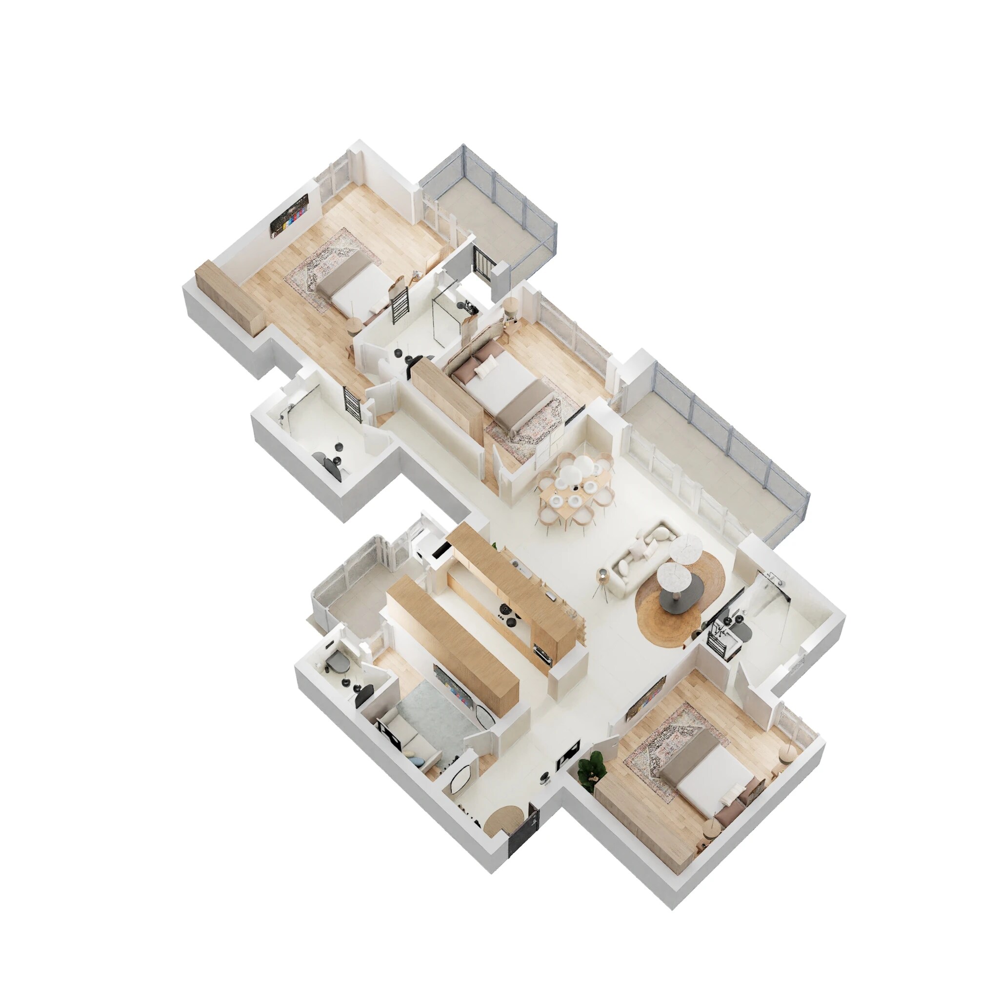 3 BHK 2200 Sq. Ft. Apartment