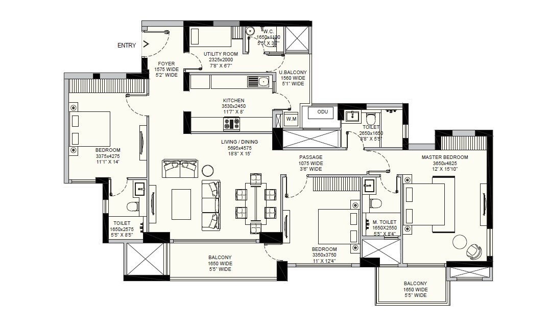  3 BHK Apartment at Emaar Amaris, Sector 62 – for Sale