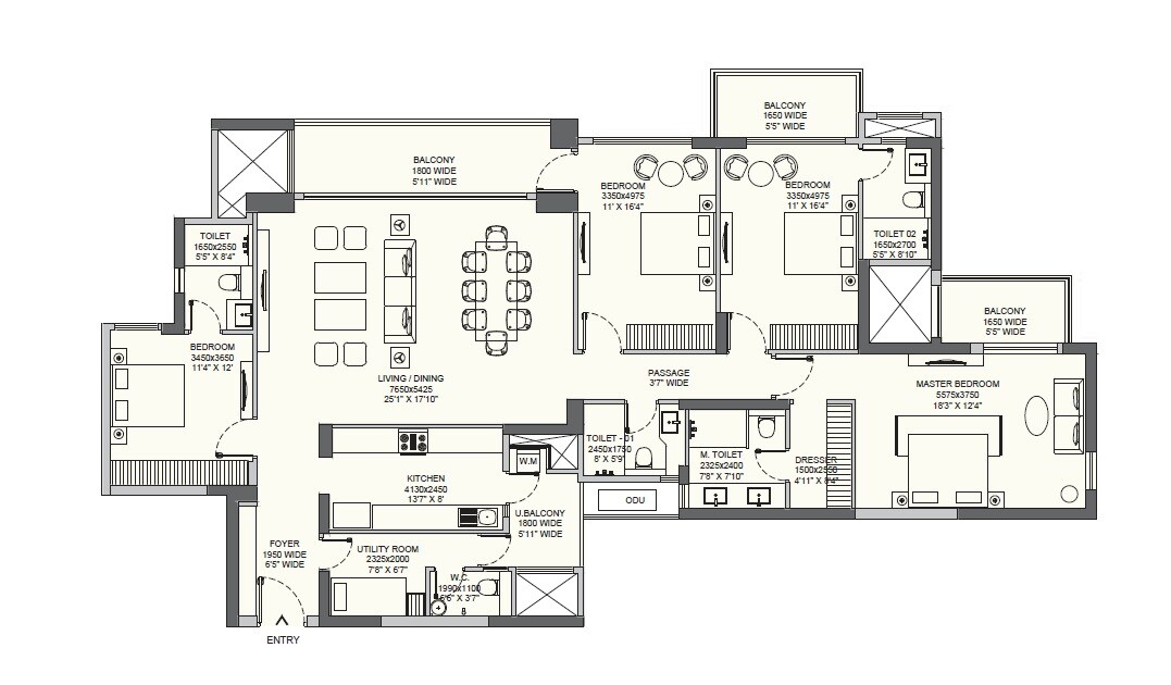  4 BHK Apartment at Emaar Amaris, Nangli Umarpur – for Sale