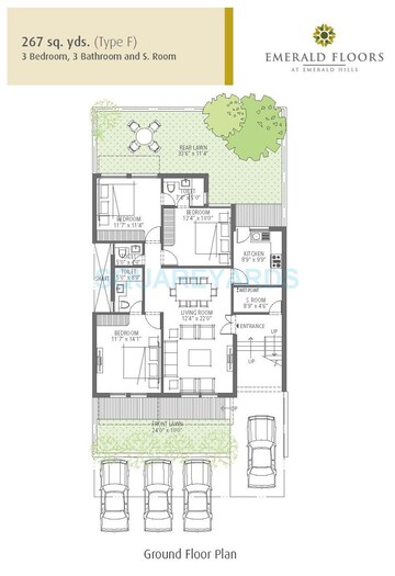  3 BHK Apartment at Emaar Emerald Floors, Sector 65 – for Sale