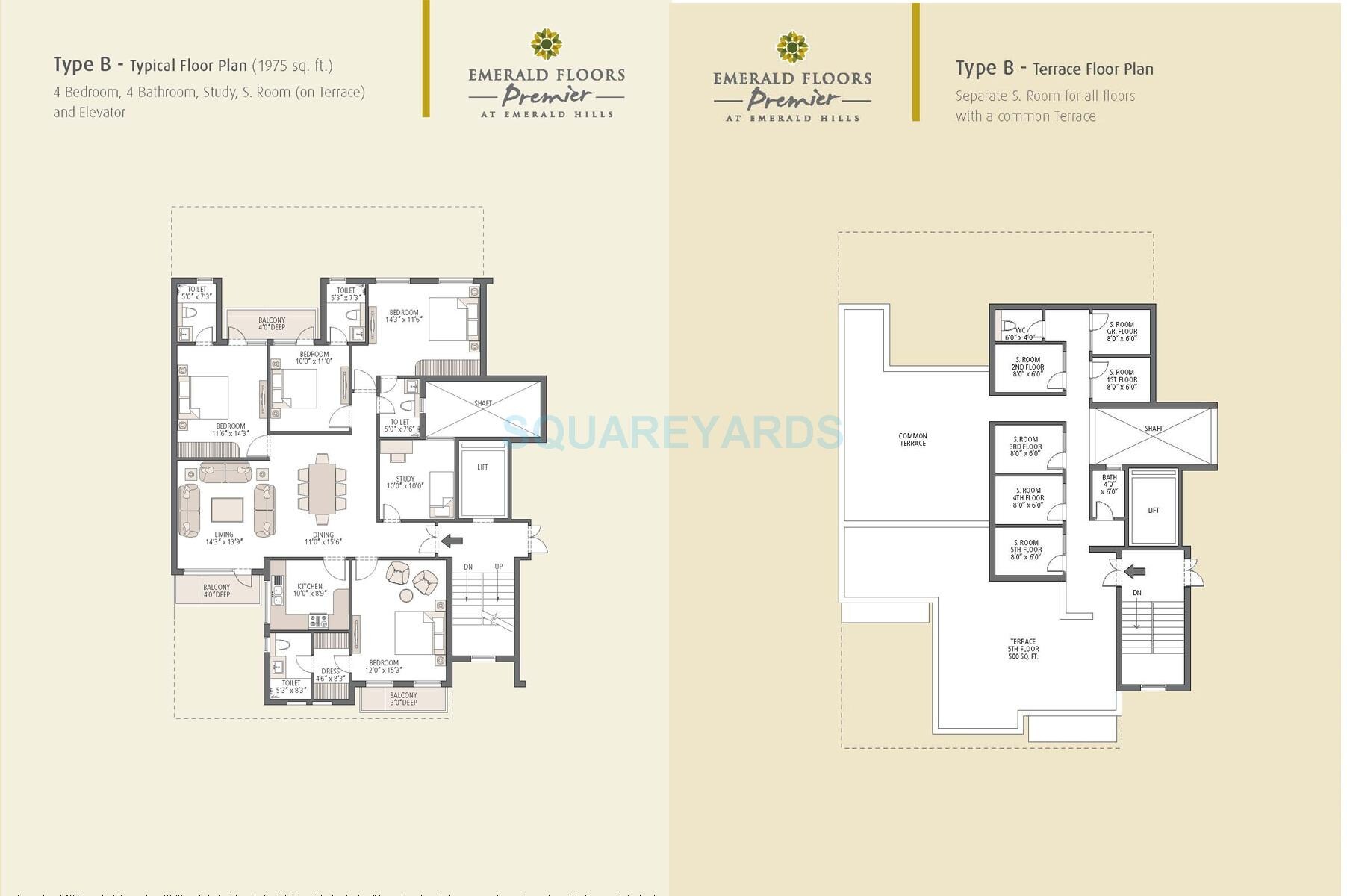 4 BHK Apartment at Emaar Emerald Floors Premier, Sector 65 – for Rent