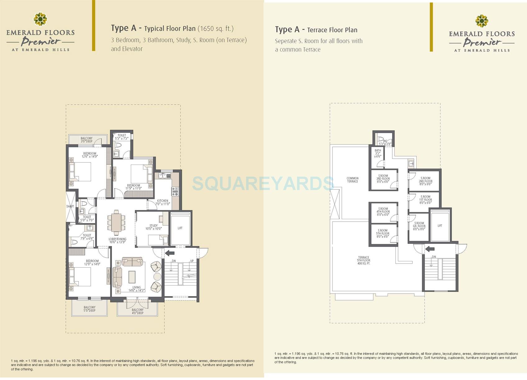 Other, emaar-emerald-floors-premier 3.5 Bedroom 1650 Sq.Ft. Apartment In Sector 65 Gurgaon 10661613