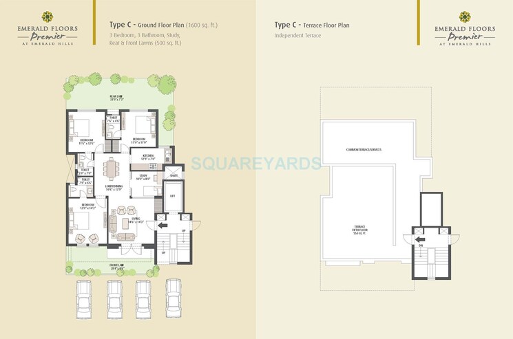 Other, emaar-emerald-floors-premier 3 Bedroom 1600 Sq.Ft. Apartment In Sector 65 Gurgaon 5529303