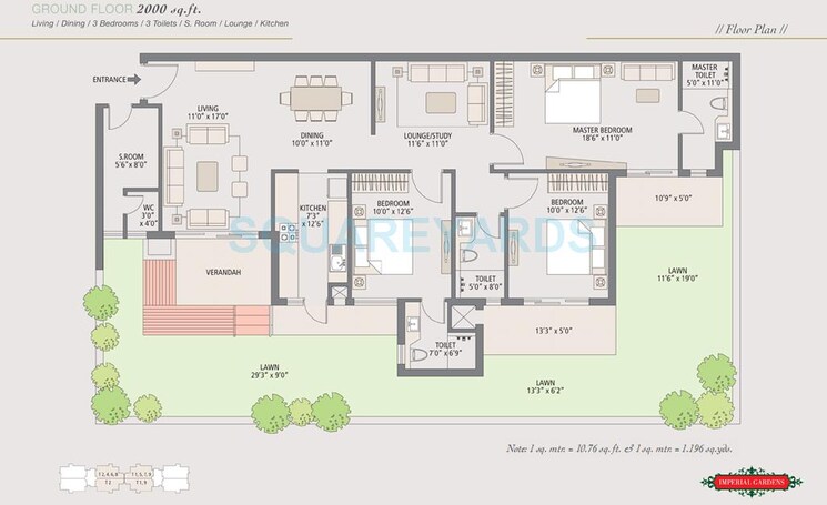 Other, emaar-imperial-gardens 3 Bedroom 2000 Sq.Ft. Apartment In Sector 102 Gurgaon 8777239