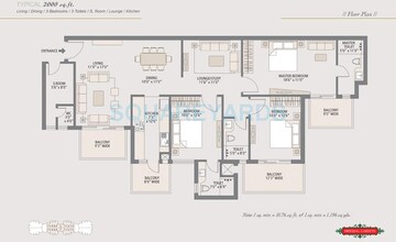  3 BHK Apartment at Emaar Imperial Gardens, Sector 102 – for Rent