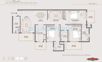 3 BHK Apartment For Rent in Emaar Imperial Gardens Sector 102 Gurgaon  8076203