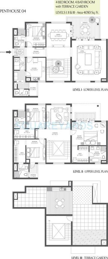  4 BHK Penthouse at Emaar The Palm Drive-The Premier Terraces, Sector 66 – for Rent
