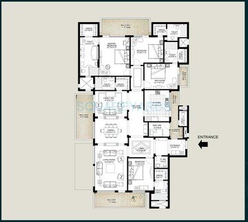  4 BHK Apartment at Emaar The Palm Springs, Sector 54 – for Rent