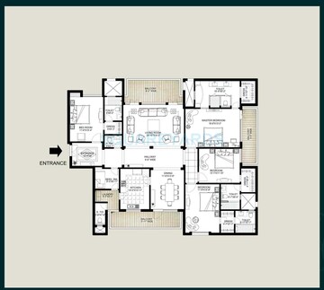  4 BHK Apartment at Emaar The Palm Springs, Sector 54 – for Rent