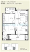 Emaar The Vilas 2 BHK Layout