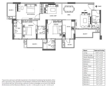  3 BHK Apartment at Emaar Palm Heights, Sector 77 – for Sale