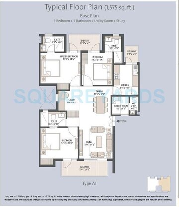  3 BHK Apartment at Emaar Palm Hills, Sector 77 – for Rent