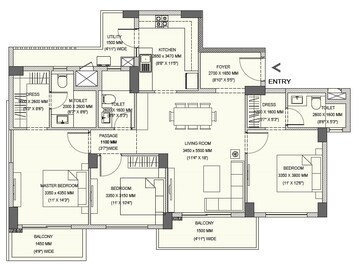  3 BHK Apartment at Emaar The 88, Sector 112 – for Sale