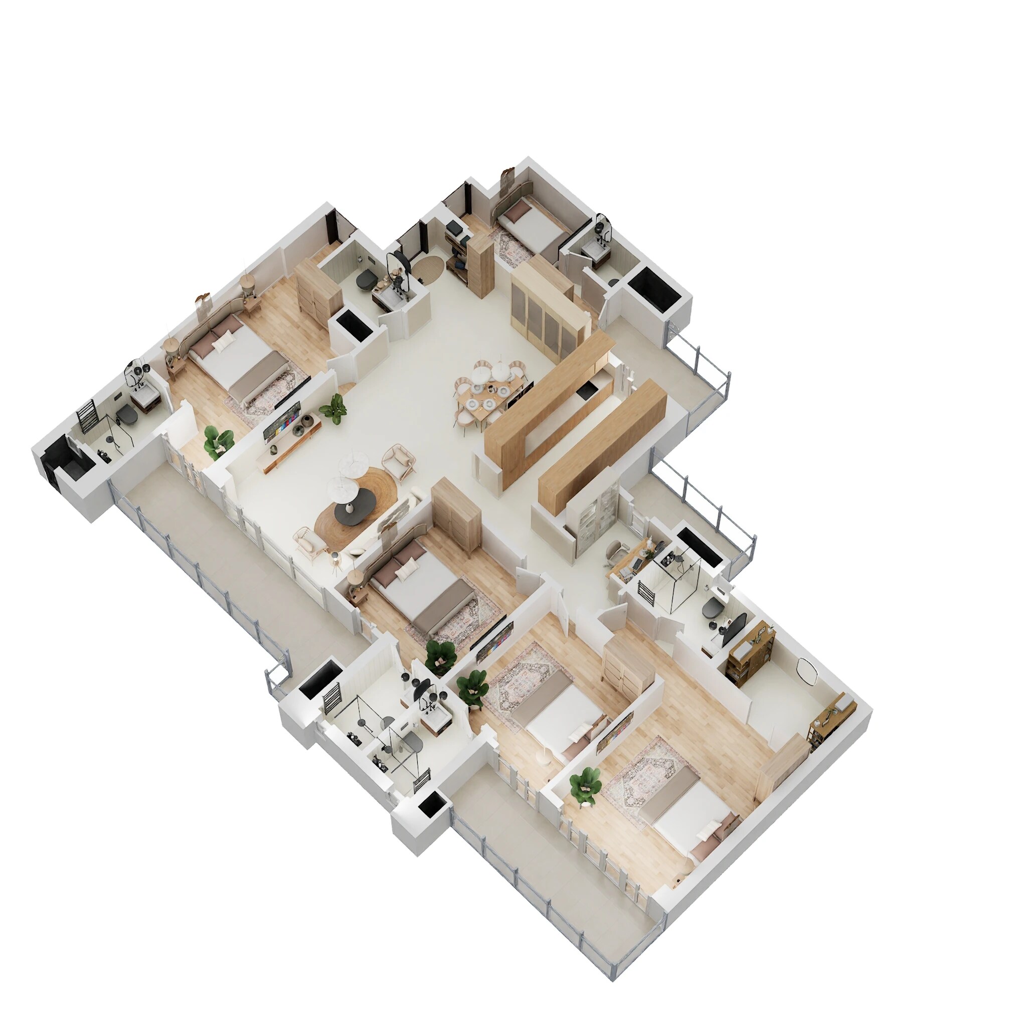 4 BHK 3150 Sq. Ft. Apartment