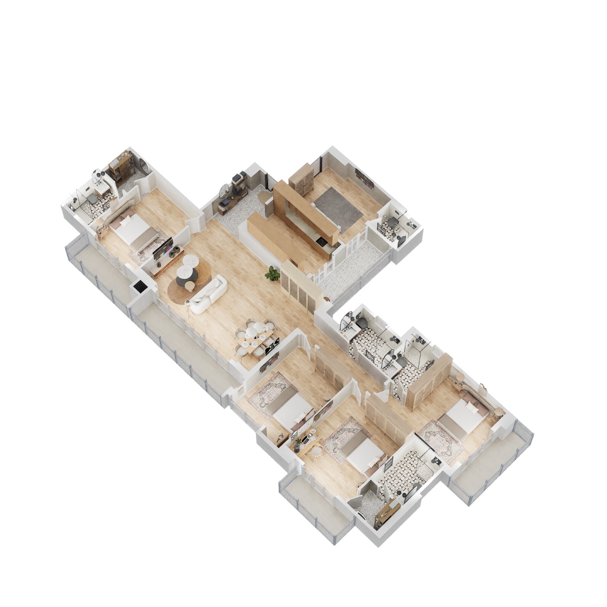 4 BHK 3040 Sq. Ft. Apartment