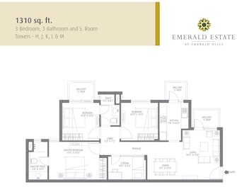 3 BHK Apartment For Rent in Emaar Emerald Estate Sector 65 Gurgaon  8032008