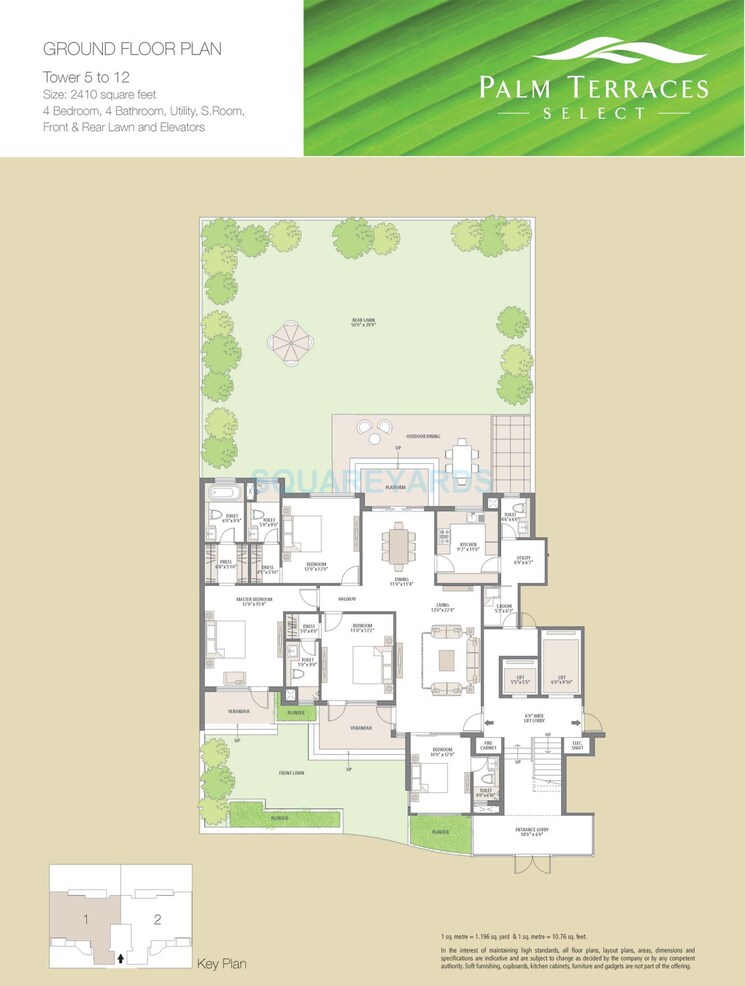 Other, emaar-palm-terraces-select 4 Bedroom 2410 Sq.Ft. Apartment In Sector 66 Gurgaon 8851303