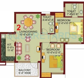  2 BHK Apartment at Eros Wembley Estat, Sector 50 – for Rent