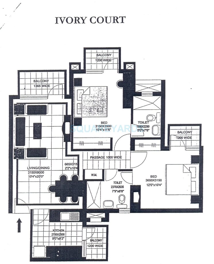 Other, suncity-essel-tower 2 Bedroom 1087 Sq.Ft. Apartment In Sector 28 Gurgaon 8739984