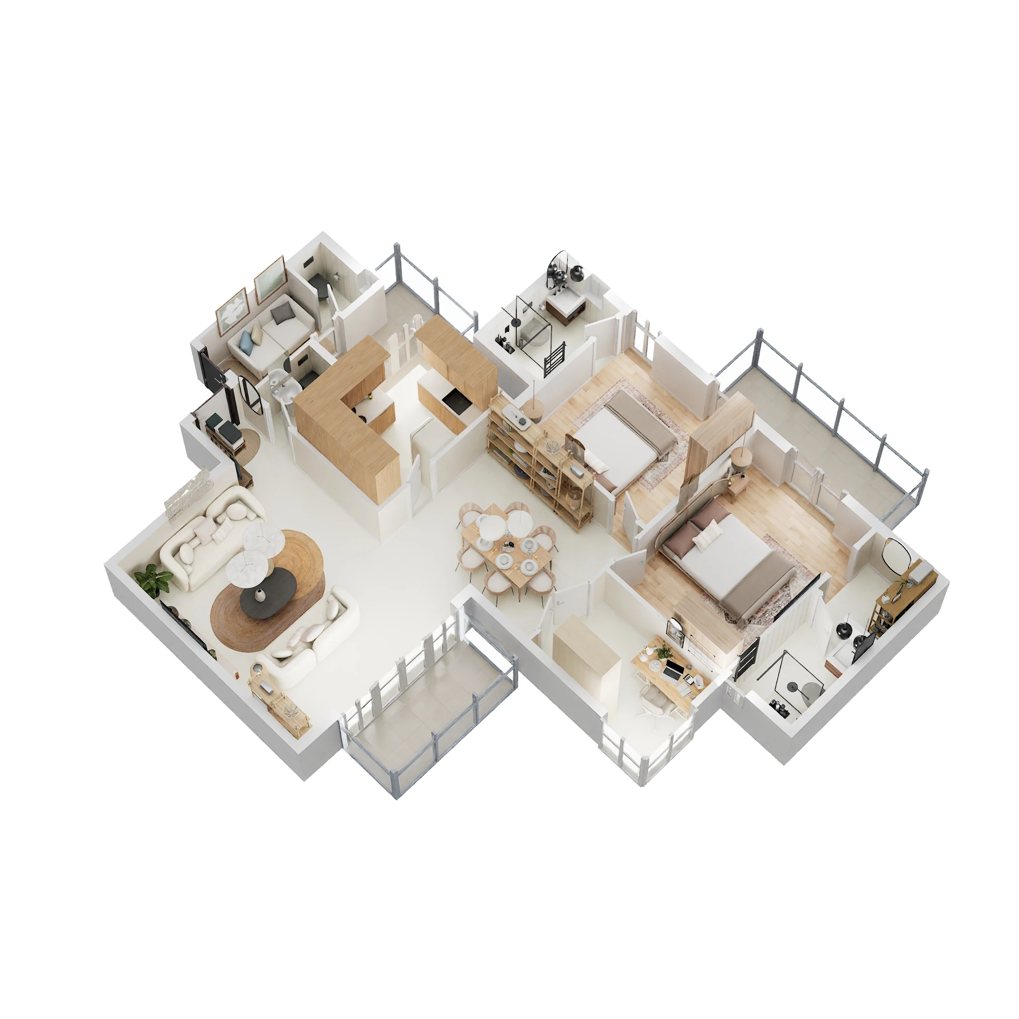 2 BHK 2441 Sq. Ft. Apartment in Experion Windchants
