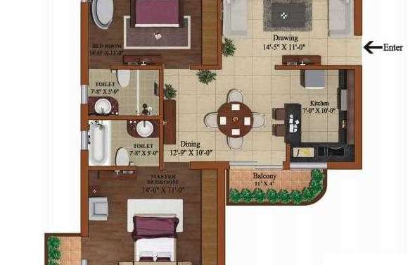 forte point the oliver spire apartment 2 bhk 1388sqft 20215030095029