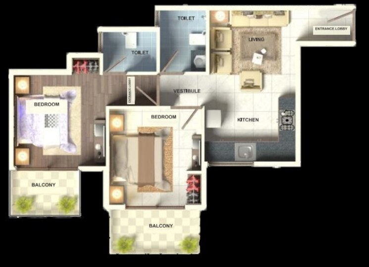 Other, gls-arawali-homes 2 Bedroom 800 Sq.Ft. Apartment In Sohna Sector 4 Gurgaon 8911253