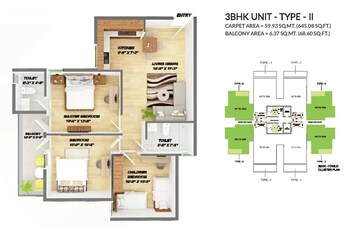  3 BHK Apartment at GLS Arawali Homes Phase 2, Sohna Sector 4 – for Rent