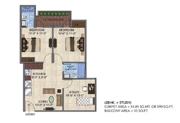  2 BHK Apartment at GLS Avenue 51, Sector 92 – for Sale