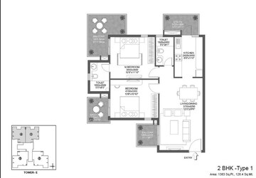 2 BHK Apartment at Godrej 101, Sector 79 – for Rent