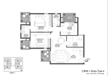  2 BHK Apartment at Godrej 101, Sector 79 – for Rent