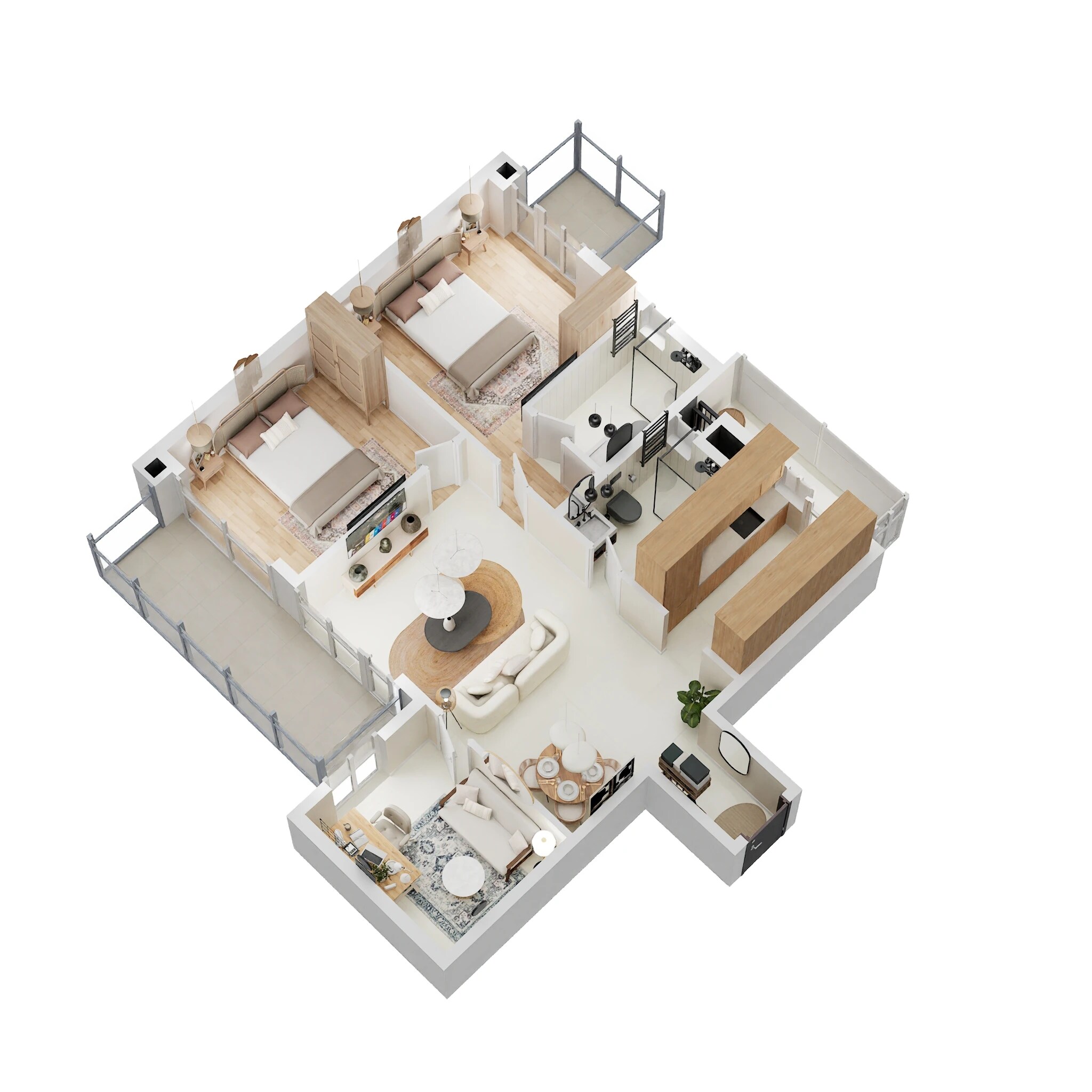 2 BHK 1505 Sq. Ft. Apartment