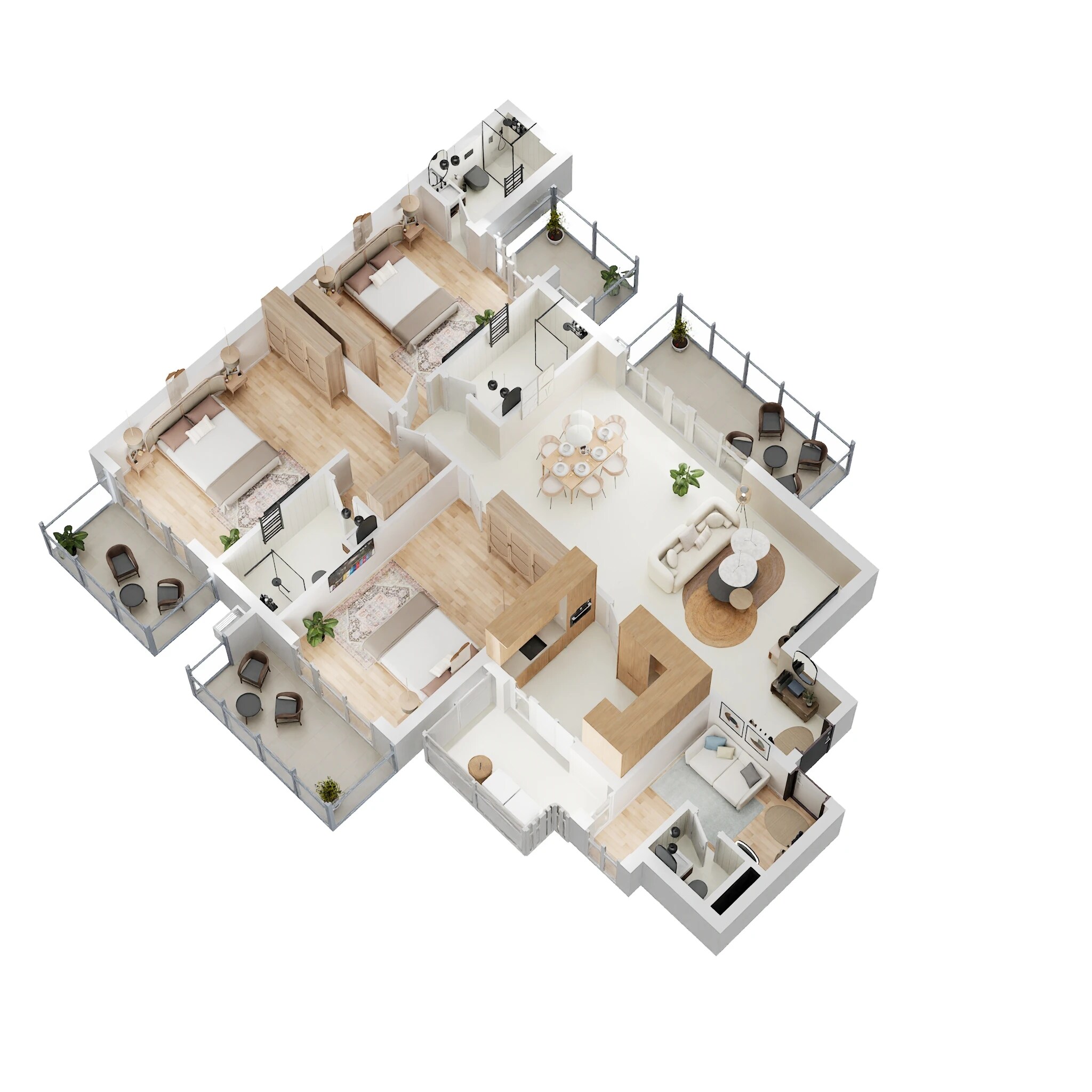 3 BHK 2262 Sq. Ft. Apartment