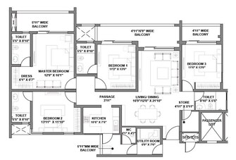 4 BHK Apartment For Resale in Godrej Air Sector 85 Sector 85 Gurgaon  7709485