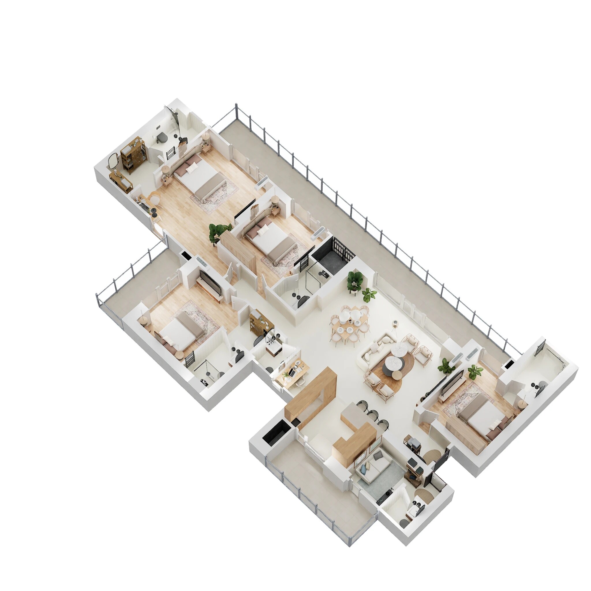 4 BHK 3082 Sq. Ft. Apartment