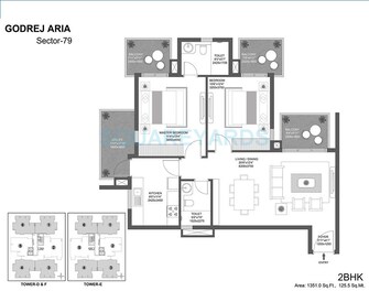 2 BHK Apartment For Resale in Godrej Aria Sector 79 Gurgaon  6533579