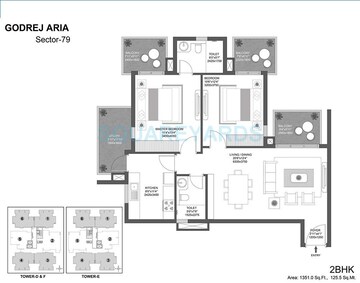  2 BHK Apartment at Godrej Aria, Sector 79 – for Sale