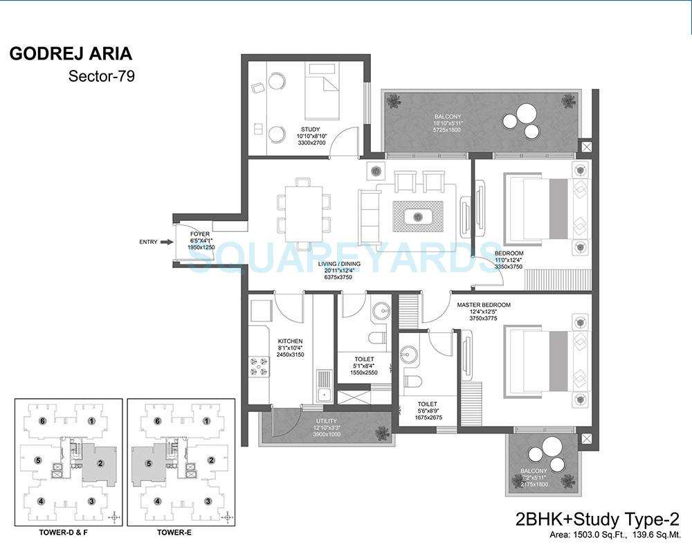 2 BHK 1503 Sq. Ft. Apartment in Godrej Aria